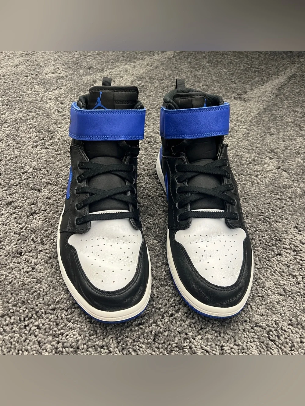 Jordan 1 High FlyEase Shoes Men’s Size 11.5 Hyper Royal Black White CQ3835-041